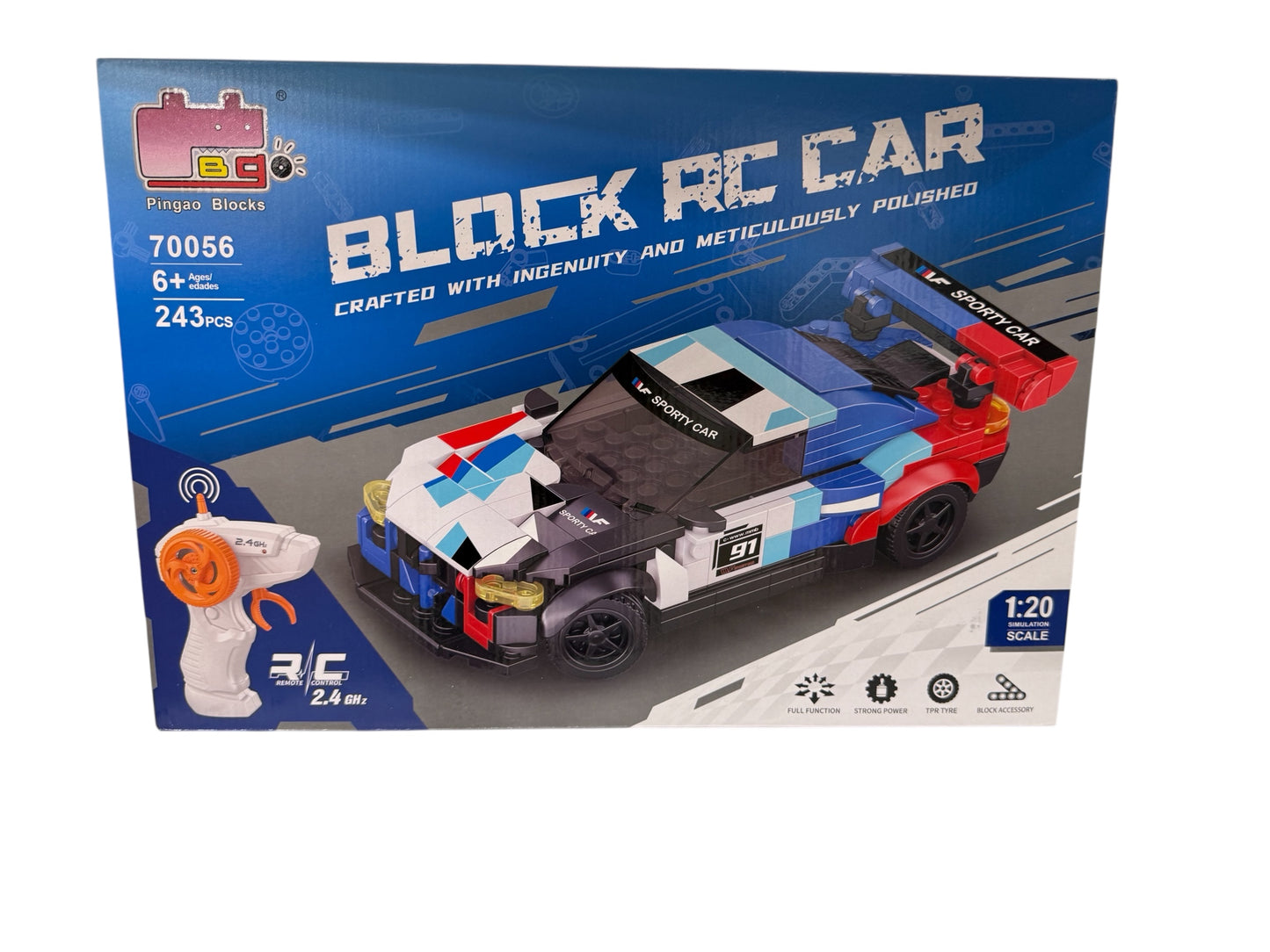 Pingao Blocks – RC Konstruojamas Sportinis Automobilis