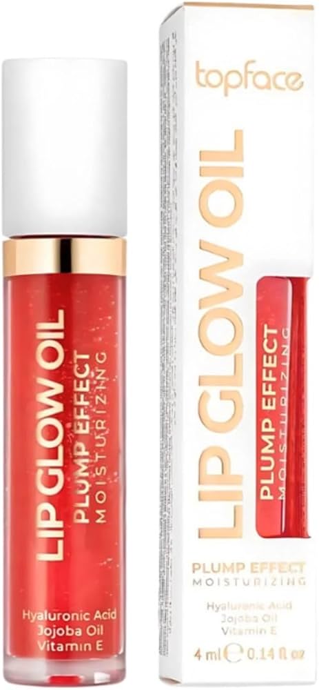 TOPFACE Lip Glow Oil - lūpų aliejus, 002 Strawberry