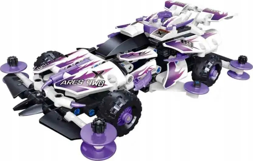 🚗 DRIFT FOUR-WHEEL – ARES 4WD  – 595+ detalių konstruktorius