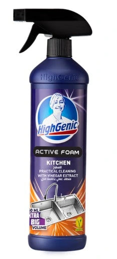 HighGenic virtuvės aktyvios putos su actu — riebalams ir nešvarumams