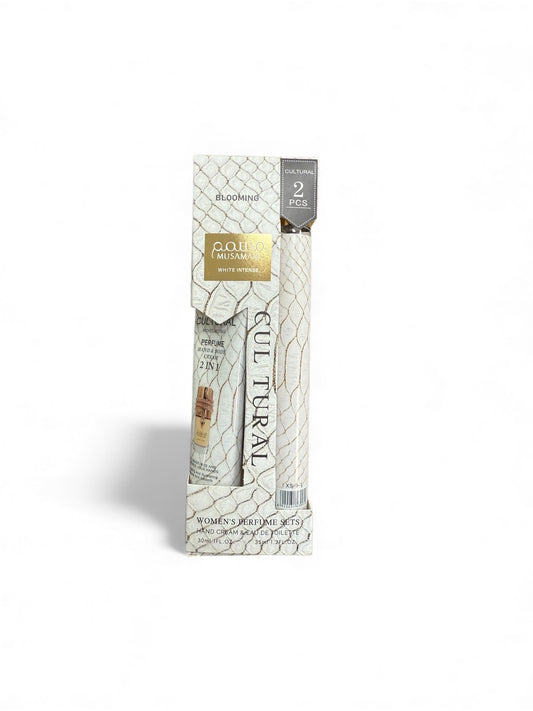 Paula Musamma „White Intense“ rinkinys – rankų kremas + parfumuotas purškiklis NR7