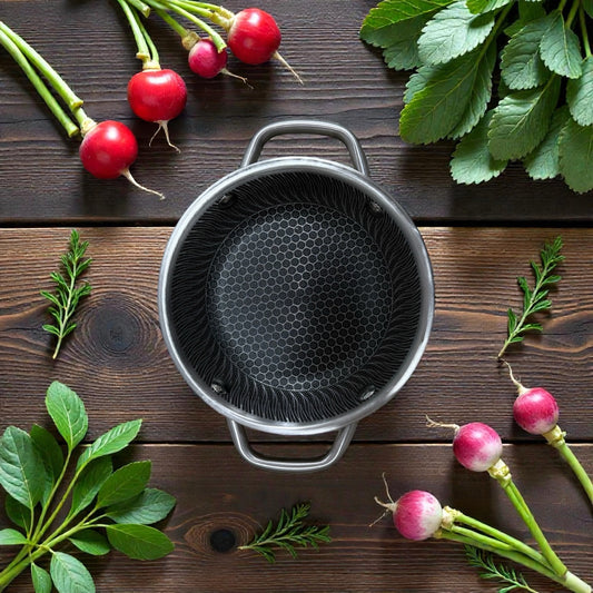 🍳 MASTERPAN – Nerūdijančio plieno keptuvė su dviem rankenomis (16 cm)