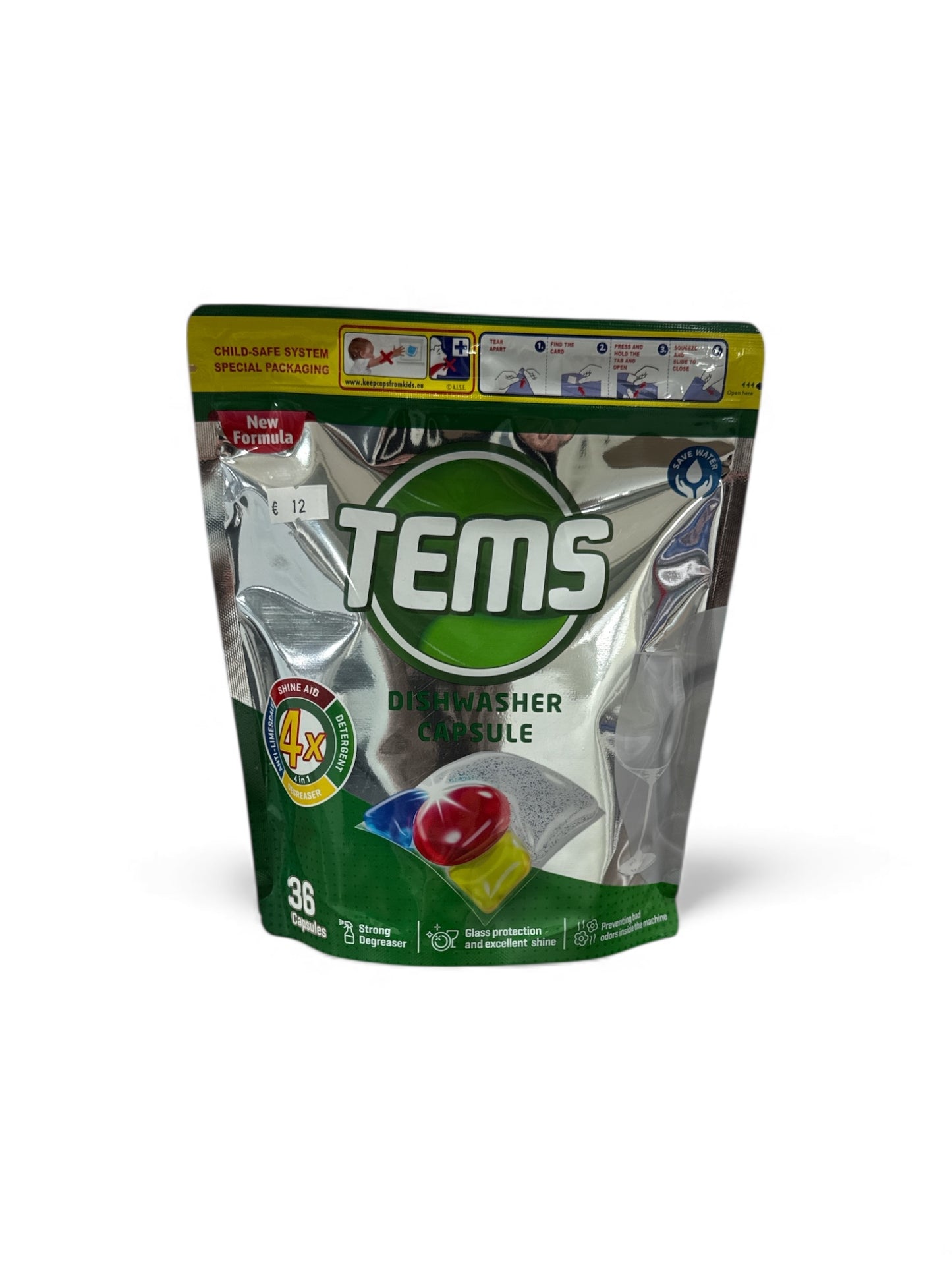 TEMS indaplovės kapsulės – 36 vnt.