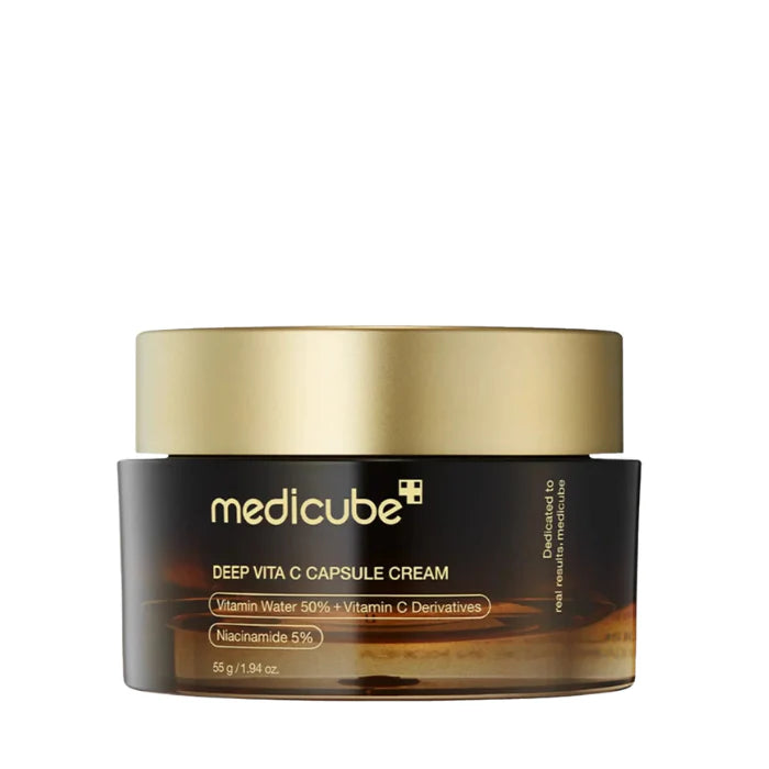 Medicube Deep Vita C Capsule Cream skaistinantis veido kremas su vitaminu C, 55g