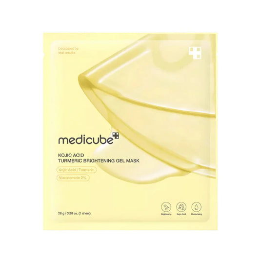 Medicube Kojic Acid Turmeric Brightening Gel Mask - skaistinamoji veido kaukė 4vnt