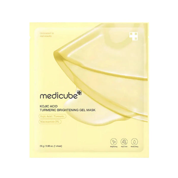 Medicube Kojic Acid Turmeric Brightening Gel Mask - skaistinamoji veido kaukė 4vnt