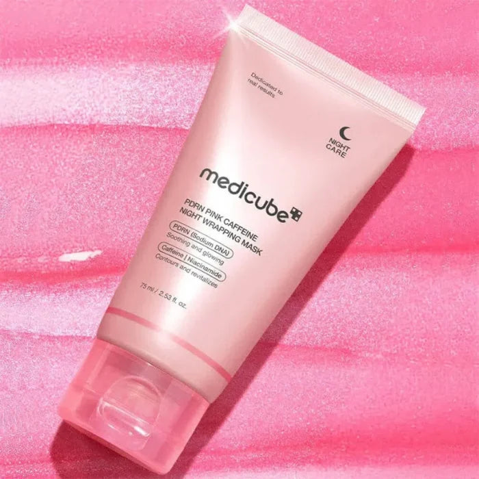 Medicube PDRN Pink Caffeine Night Wrapping Mask - naktinė tepama veido kaukė