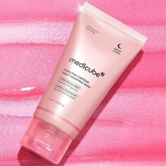 Medicube PDRN Pink Caffeine Night Wrapping Mask - naktinė tepama veido kaukė