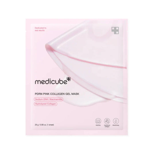 Medicube PDRN Pink Collagen Gel Mask - lakštinė veido kaukė 4vnt
