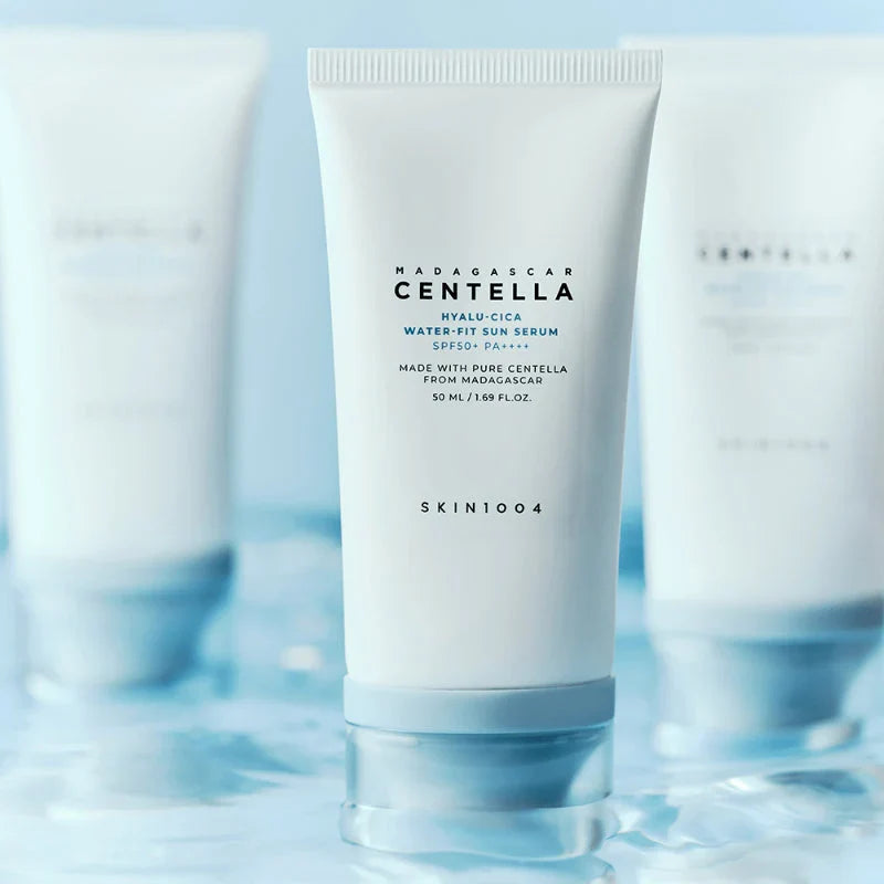 SKIN1004 Madagascar Centella Hyalu-Cica Water-fit Sun Serum - apsauginis veido serumas nuo saulės