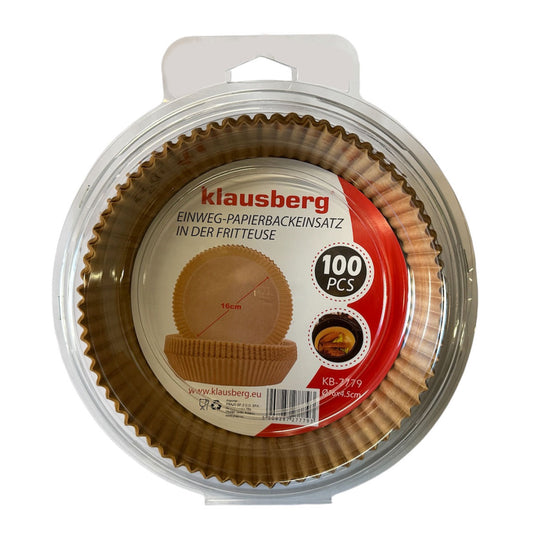 Kepimo popierius karšto oro gruzdintuvei Klausberg KB-7779, 16x16x4,5cm, 100 vnt.