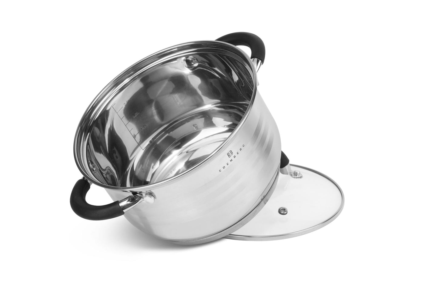 Edenberg nerūdijančio plieno puodų rinkinys – 6 dalių