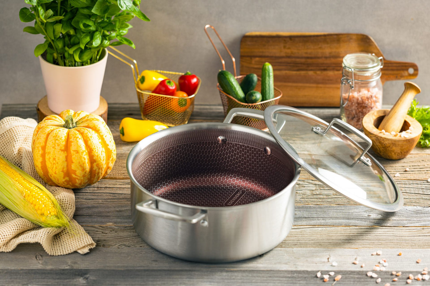 Edenberg puodas su dangčiu – 2,8 l