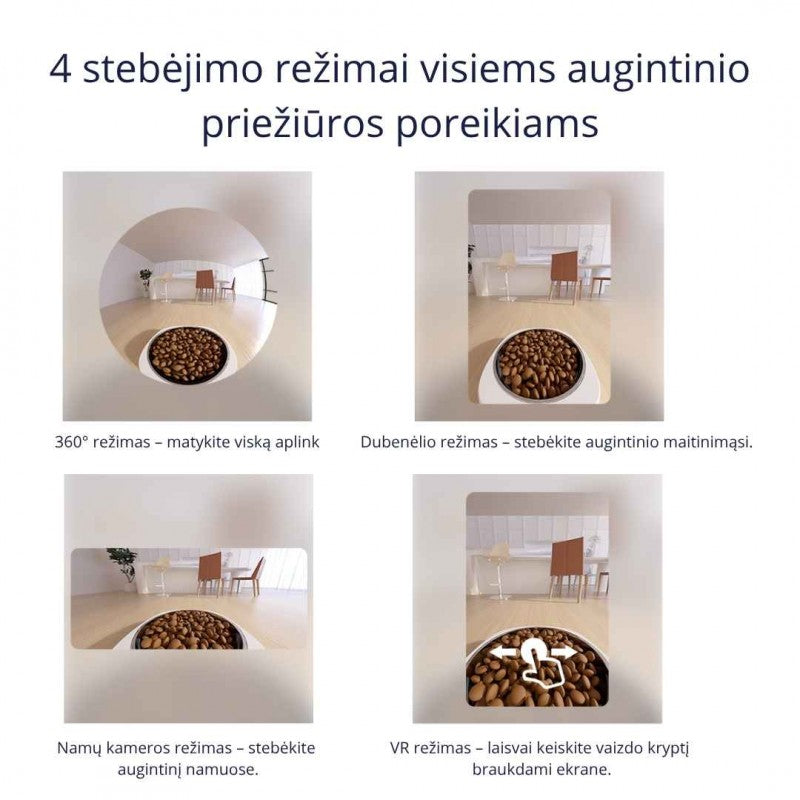 IMOU išmani automatinė 4L šėrykla su kamera PF1, PET-PF1-4LSP