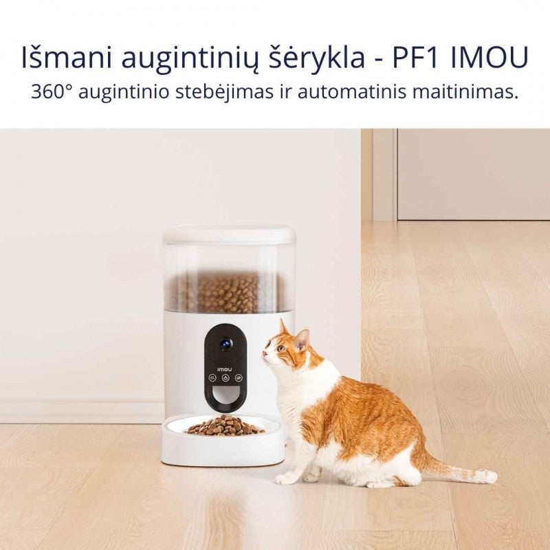 IMOU išmani automatinė 4L šėrykla su kamera PF1, PET-PF1-4LSP